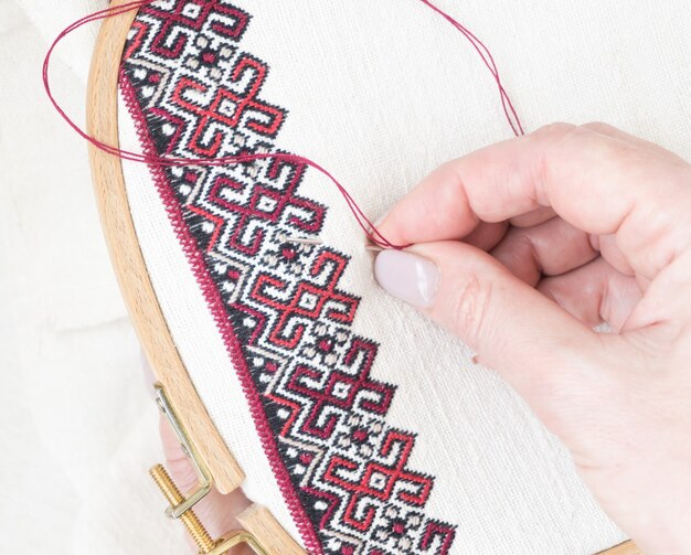 traditional and modern embroidery